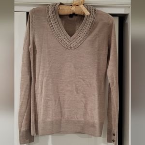 Brooks Brothers Women's Italian Merino Wool Sweater Size XS Tan